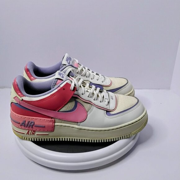 Nike Air Force 1 Low DV7449 101 Multi-Color Sneakers Mens Size 11 White/Pink/Pur - Picture 3 of 7